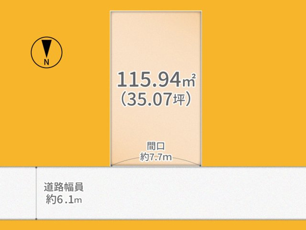 【城陽市富野南清水 売土地 建築条件付きの間取り】
