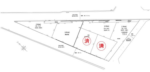 【則松三丁目（2期）の区画図】