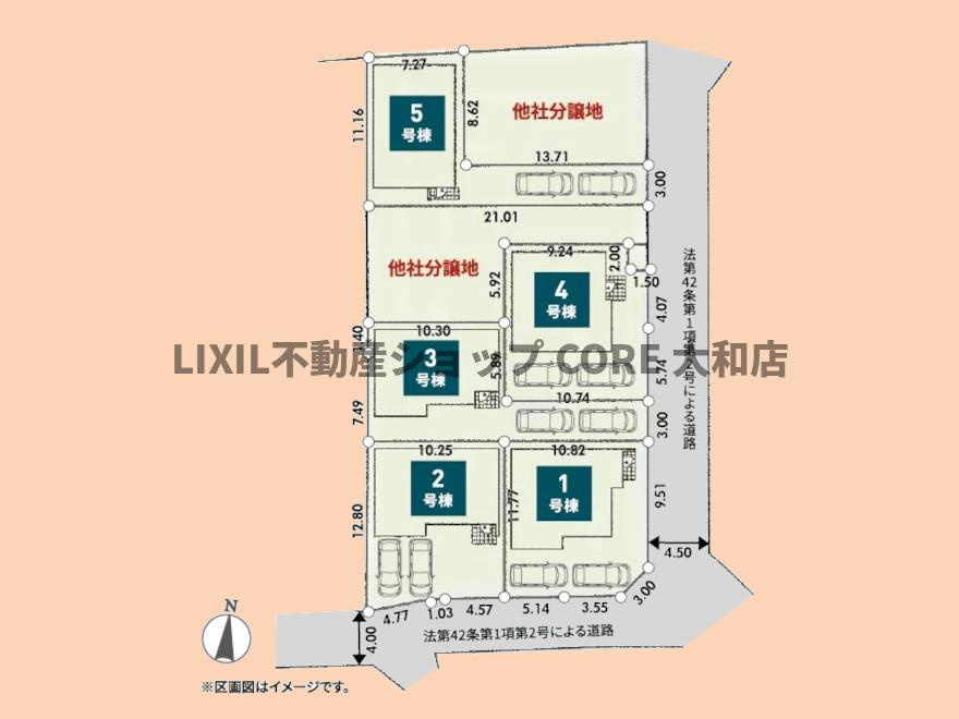 1号棟の区画図になります。