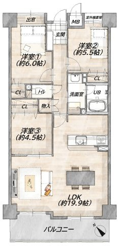 間取り：325000131483