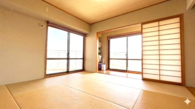 和室です。実際の写真をもとに家具等を消し、壁や床などをCG加工したリフォーム予想CGです。