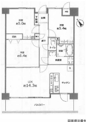 間取り：334000237725