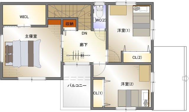 2階平面図