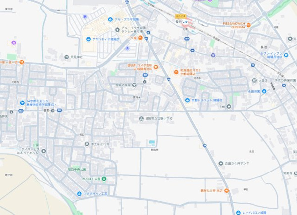【現地説明会開催　城陽市富野南清水　第1期　新築一戸建ての地図】