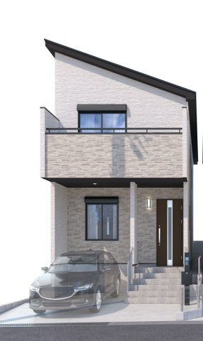 本外観パースは建物設計図を基に作成した外観イメージ画像です。