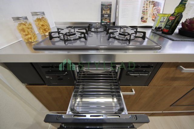 魚焼きグリル付きガスコンロ