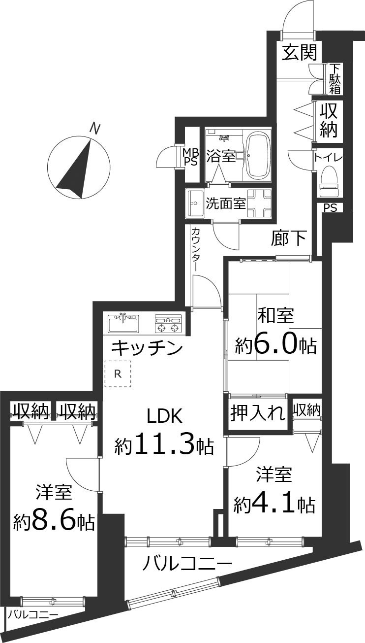 間取り：313004748826