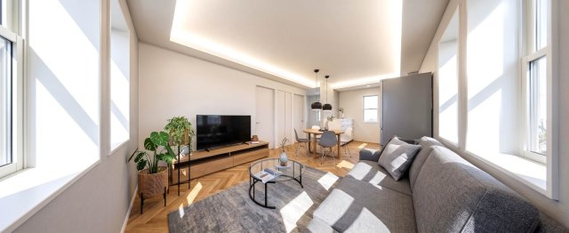 ■建物プラン例（内観イメージCG）建物面積：99.16m2（29.99坪）、建物価格：4730万円　※別途、外構工事費・付帯工事費・諸費用等が必要となります。当該プランの採用および変更は自由に可能です