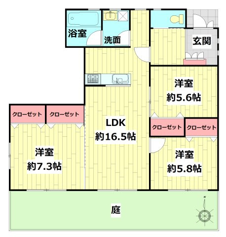 間取（1階部分）