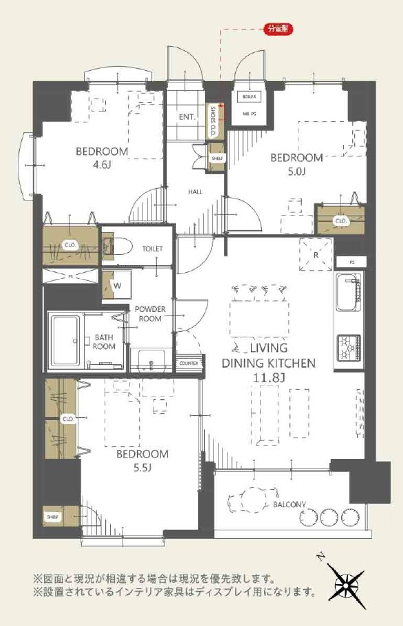 3階部分・全居室に収納がある3LDK・2026年4月リフォーム済！大切なペットと暮らせる住まい(細則有)！オートロックの安心マンション！