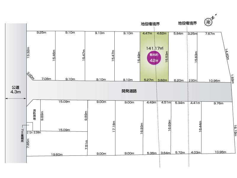中丸7丁目　5号地　区画図