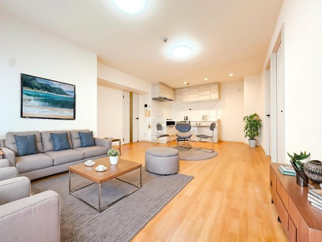 15帖のリビングになります♪ご家族でゆったりとお過ごしいただける空間です♪※家具はイメージになります。