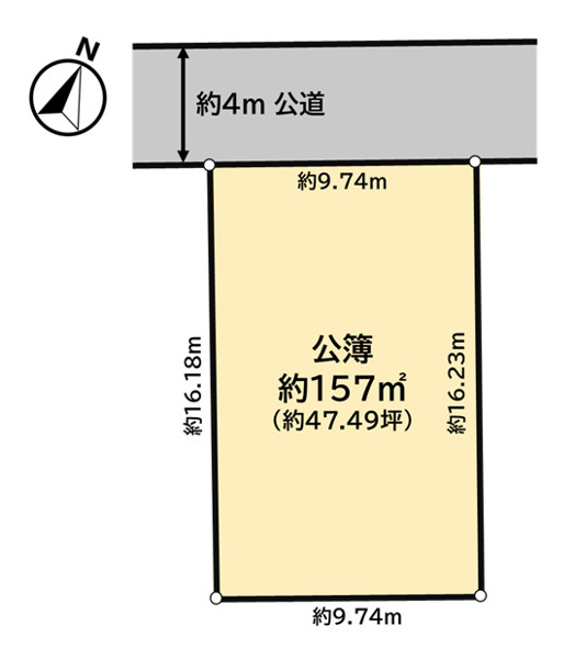 【相模原市中央区青葉　売地の間取り】