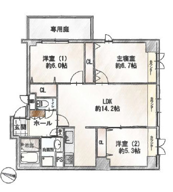 間取り：328000673059
