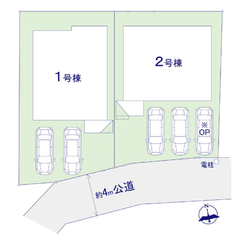 区画図です。1号棟