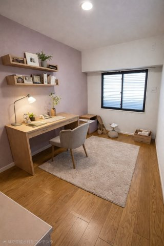 洋室約6帖♪　※こちらの画像はAIホームステージングで加工しています。