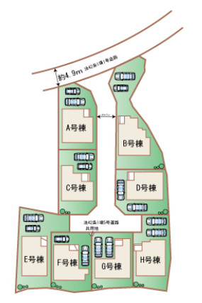 F号棟です。