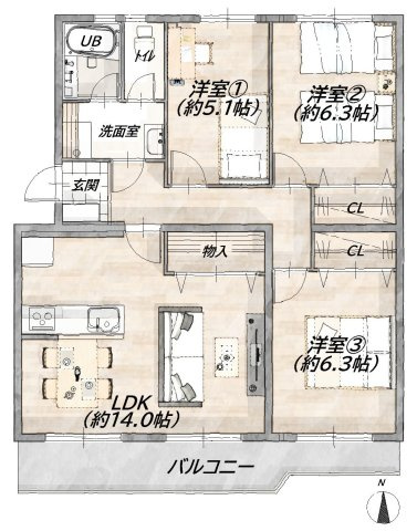 間取り：325000131353