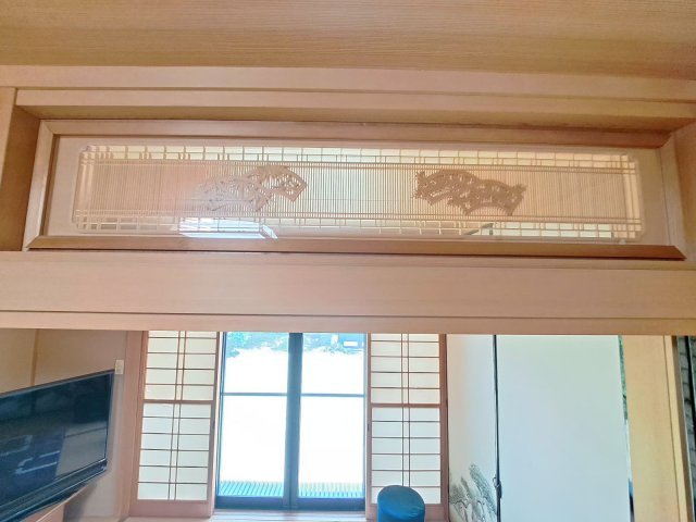 和室の欄間彫刻