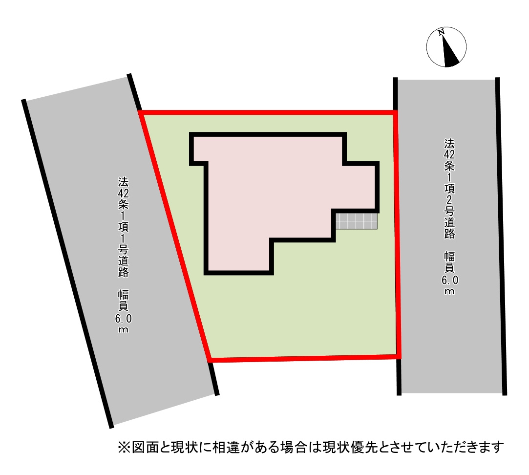 東西道路のため陽当たり・風通しともに良好です。また南面が公園のため、日照を遮られる心配がございません。