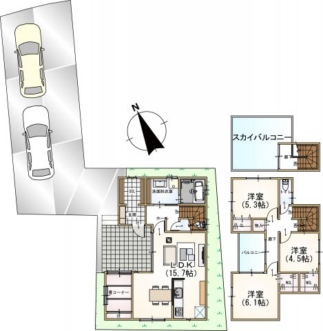2号地参考間取