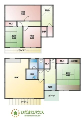 バルコニー付きなら洗濯物がたくさん干せて乾きやすいですね