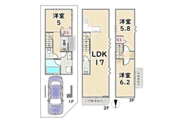 中京区壬生森町の間取り