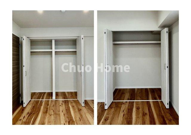 居室にはクローゼットを完備し、自由度の高い家具の配置が叶うシンプルな空間です。お子様の成長と必要になる子供部屋を与えるにはぴったりの間取りですね。