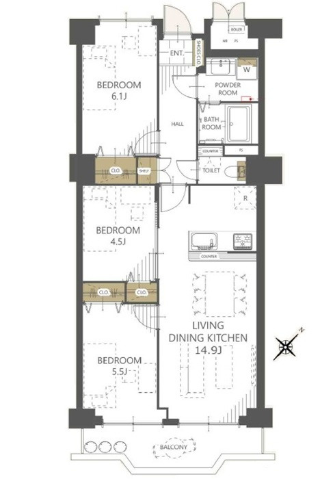 間取り：334000230391