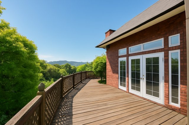 湖畔を眺めます