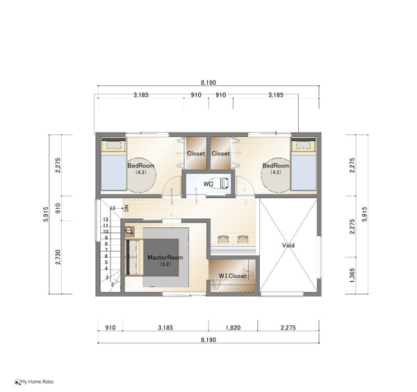【熊西一丁目の間取り】
