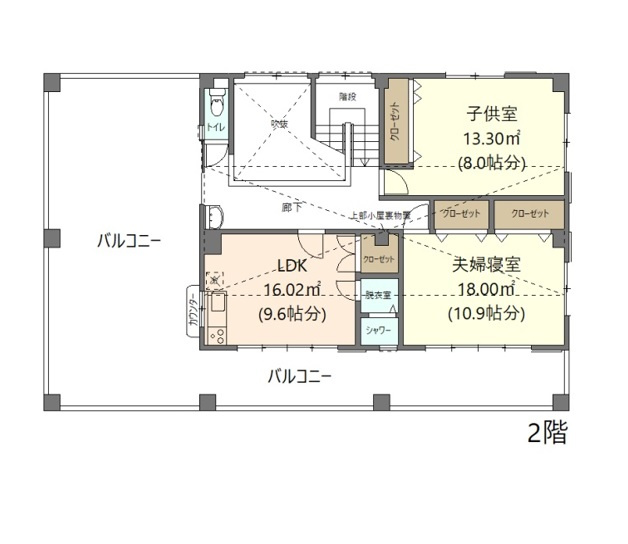2階平面図
