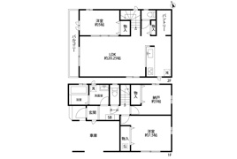 大阪市鶴見区中茶屋1丁目　A号棟の間取り