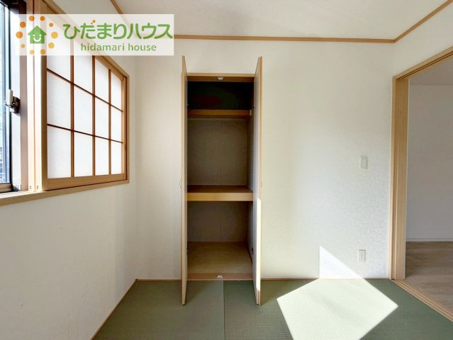 和室にも大容量のクローゼット完備！　お布団やお子様のおもちゃなどがスッキリ収納できますね(^^♪