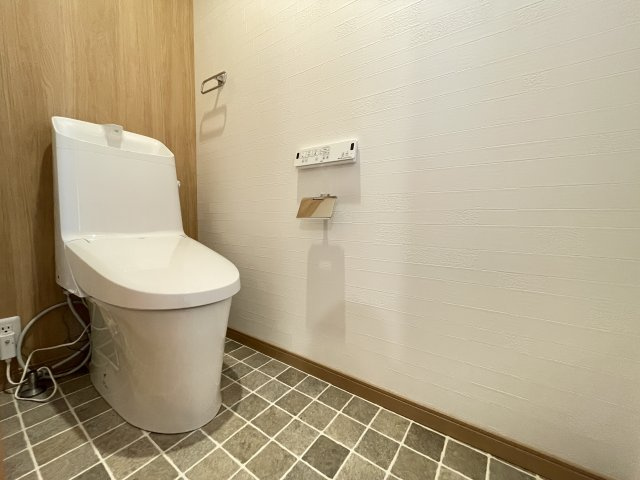 トイレが2か所あるので混みがちな朝も安心です　