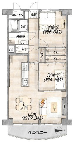 間取り：326000274898