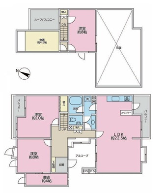 【ベルコリーヌ南大沢６号棟の間取り】