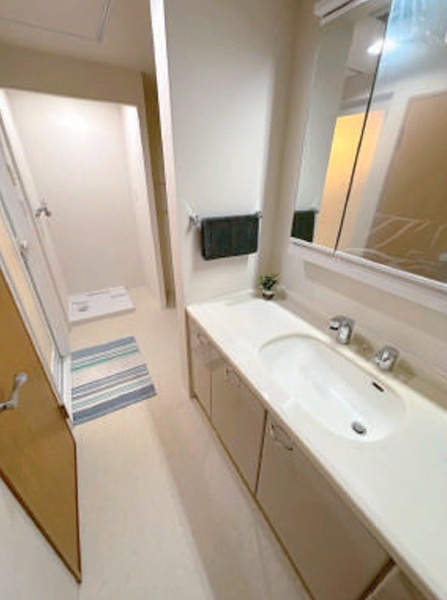 【ベルコリーヌ南大沢６号棟の独立洗面台】