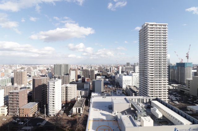 【物件からの展望】高層19階から札幌の街並みを一望できます◎