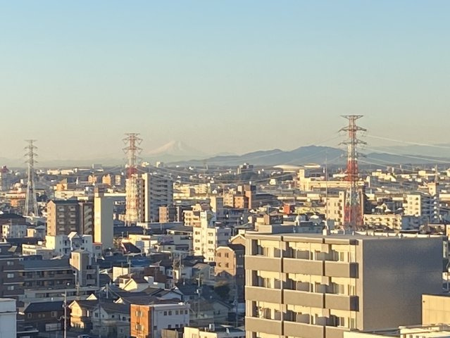 晴れた日には富士山も望む事ができます♪