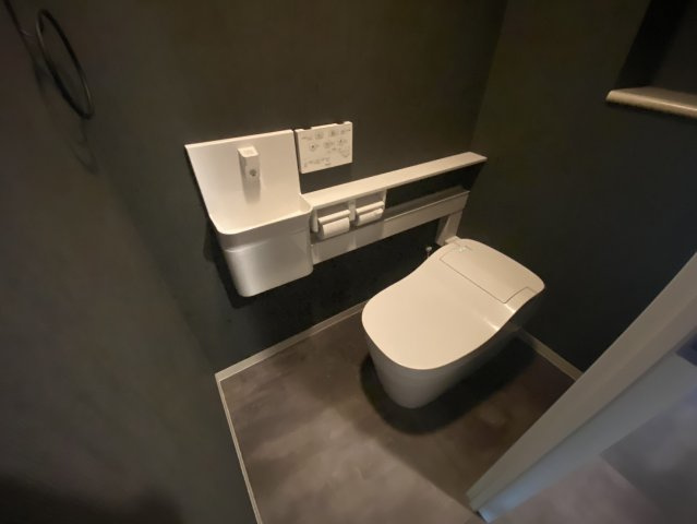 シックな雰囲気のトイレ