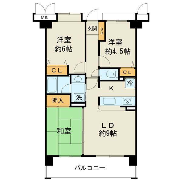間取り：3LDK