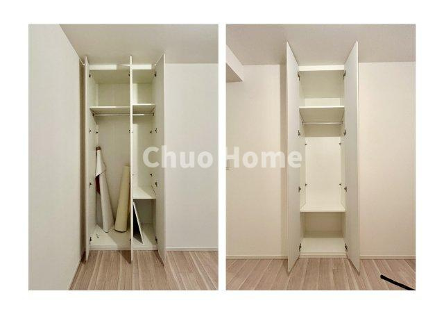 居室にはクローゼットを完備し、自由度の高い家具の配置が叶うシンプルな空間です。お子様の成長と必要になる子供部屋を与えるにはぴったりの間取りですね。