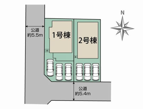 小田原市小竹　新築一戸建て　全2棟