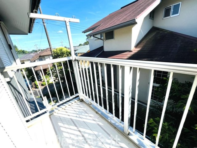 西向きバルコニーです