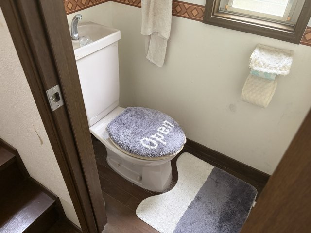 窓から自然光が入る明るいトイレ