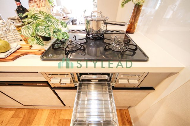 魚焼きグリル付きガスコンロ