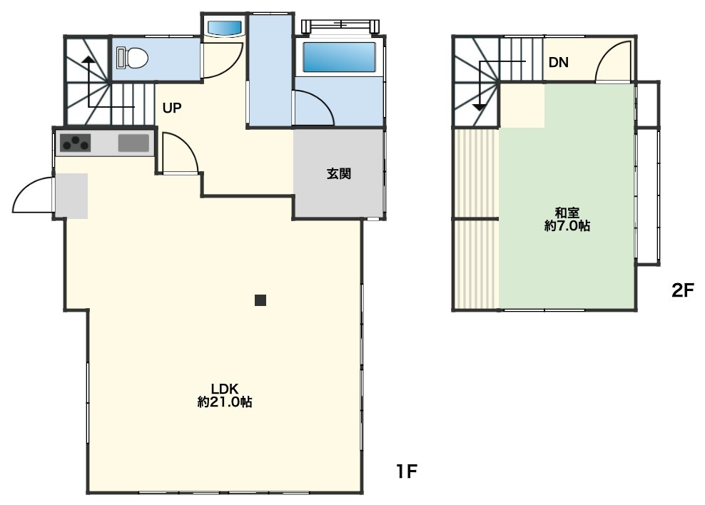 和の風合いを感じさせる、格子デザインの引き戸を採用