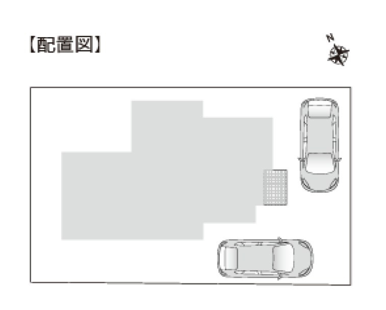 カースペース4台停まります　敷地60坪整形地