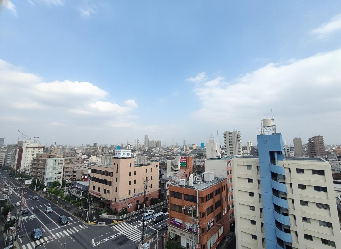 【眺望】　遮るものの少ない眺望です。家事やお仕事の合間に、外の空気を吸うのにぴったりです。